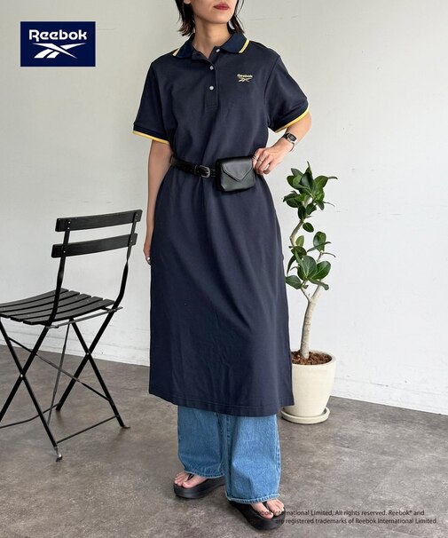 【Reebok】鹿の子ポロワンピース