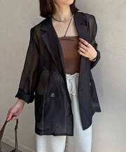 シアーテーラードジャケット
