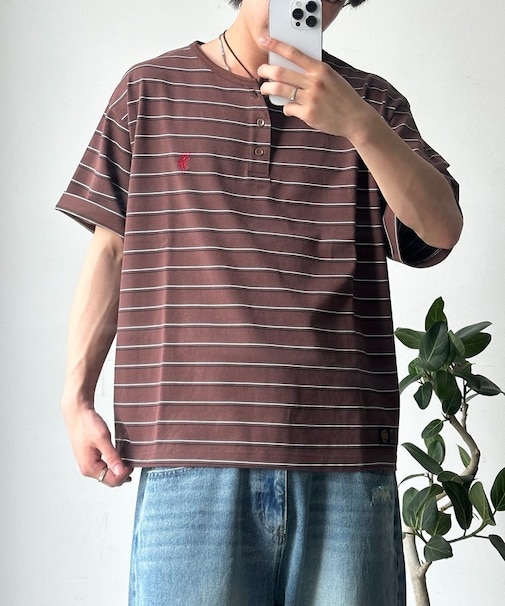 【U.S. POLO ASSN.】ボーダーヘンリーT