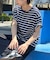 【U.S. POLO ASSN.】ボーダーヘンリーT