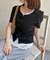 レースドッキング半袖プルオーバー