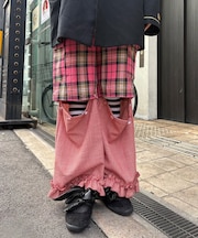 【Ciaopanic】ドッキングチェックカーゴパンツ