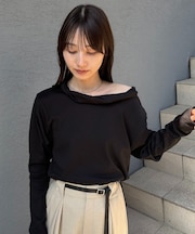 【CAPRICIEUX LE'MAGE】バルーンネックロンT