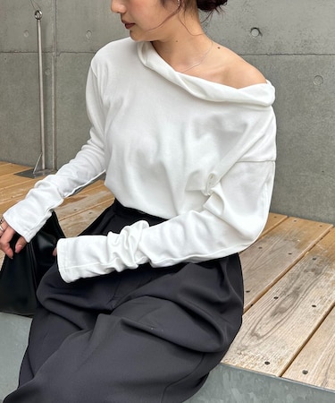 【CAPRICIEUX LE'MAGE】バルーンネックロンT