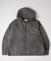 【WHO'S WHO gallery】スタースタッズフードシャツ