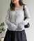 【U.S. POLO ASSN.】フェイクレイヤードシアーカーディガン