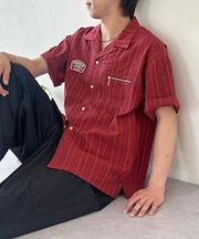 ワッペンドビー半袖開襟シャツ