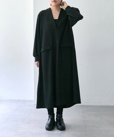 【ear PAPILLONNER】Vネックワンピース