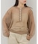 【Kastane】【WHIMSIC】シアーボーダーヘンリーネックプルオーバー