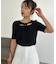 【CAPRICIEUX LE'MAGE】レースノット5分袖トップス