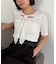 【CAPRICIEUX LE'MAGE】レースノット5分袖トップス