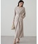 【Loungedress】ツイストVネックワンピース