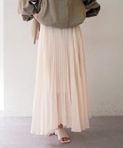 【Loungedress】シアープリーツスカート
