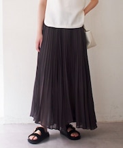 【Loungedress】シアープリーツスカート