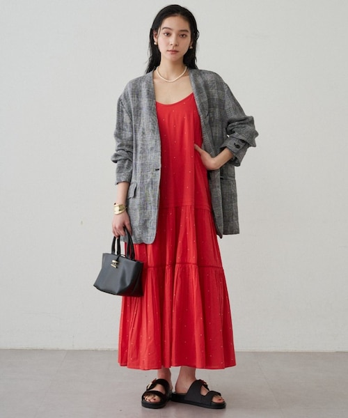 Loungedress】【INDIA】刺繍ティアードキャミワンピース｜パルグループ