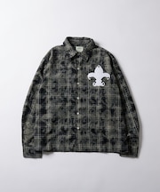 【WHO'S WHO gallery】スタッズ加工チェックシャツ