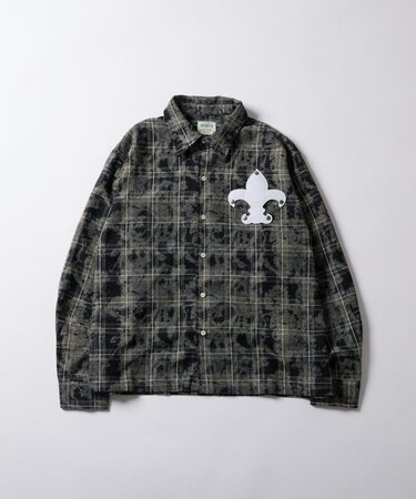 【WHO'S WHO gallery】スタッズ加工チェックシャツ