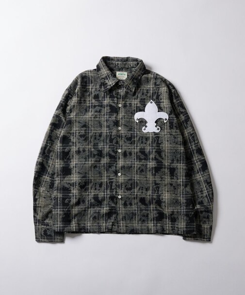 【WHO'S WHO gallery】スタッズ加工チェックシャツ
