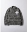 【WHO'S WHO gallery】スタッズ加工チェックシャツ