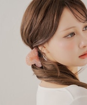 【Chico】ビジュー付きハートヘアクリップ