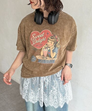 パウダー半袖T