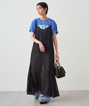 【Loungedress】シアーキャミワンピース