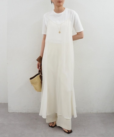 【Loungedress】シアーキャミワンピース