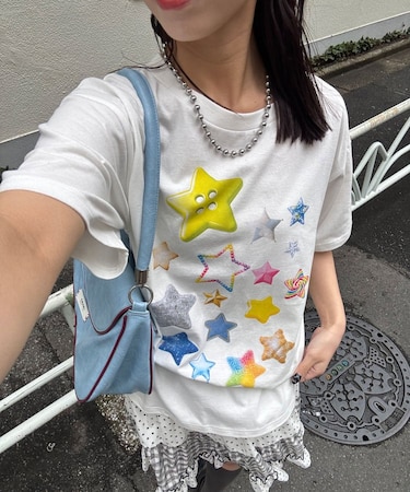 【Ciaopanic】スター＆缶バッジTee