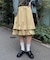 【Ciaopanic】裾フリルミリタリーミドルスカート
