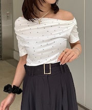 【新色登場！】ドットドレープTシャツ