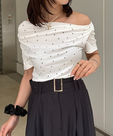 【新色登場！】ドットドレープTシャツ