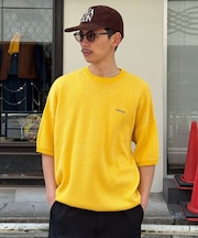 【Ciaopanic】バーズアイサマーニットクルーネックTシャツ