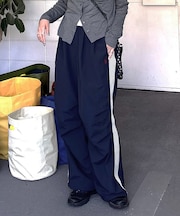 【U.S. POLO ASSN.】サイドラインナイロンタックパンツ