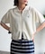【U.S. POLO ASSN.】襟付きジップ半袖カーディガン