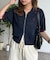 【U.S. POLO ASSN.】襟付きジップ半袖カーディガン