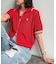【U.S. POLO ASSN.】襟付きジップ半袖カーディガン