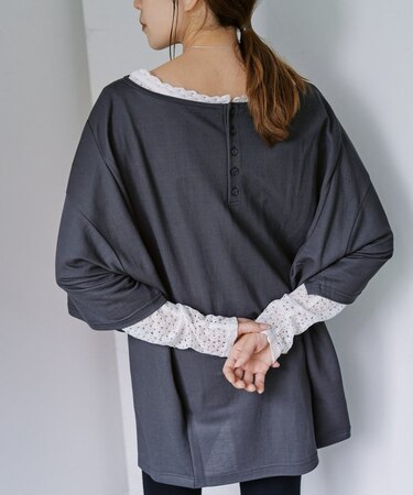 【SHENERY】2WAYヘンリーBIGTee