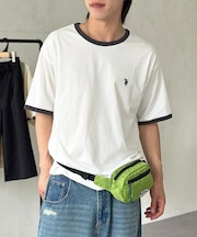 【U.S. POLO ASSN.】配色リンガーT