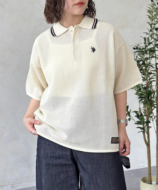 【U.S. POLO ASSN.】メッシュポロ
