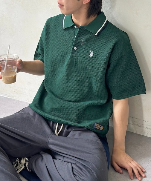 【U.S. POLO ASSN.】メッシュポロ