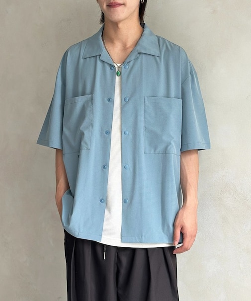 【AIRHOLE】開襟シャツ