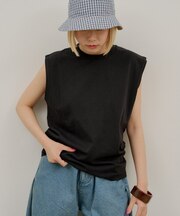 【Kastane】【WHIMSIC】ガーメントダイスリーブレスTシャツ