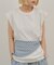 【Kastane】【WHIMSIC】ガーメントダイスリーブレスTシャツ