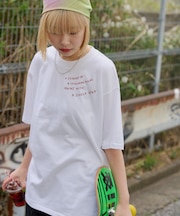 【Kastane】【WHIMSIC】JOURNEY EMBROIDERY TEE