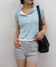 【WHO'S WHO gallery】レイヤードヘンリーS/Sトップス
