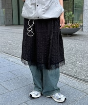 2WAYキャミレーススカート