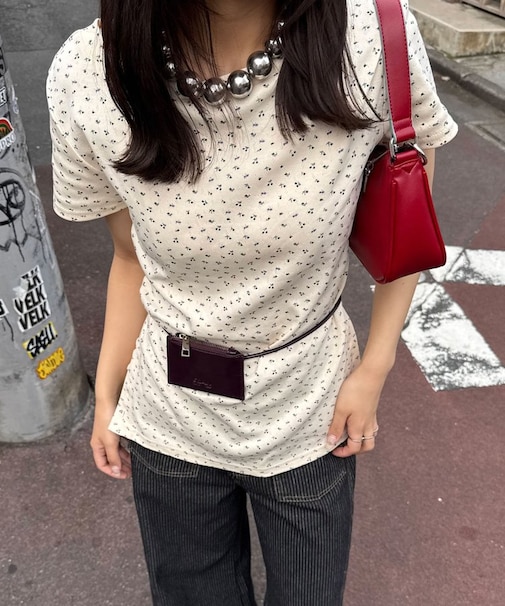 【Ciaopanic】小花柄サイドボタントップス