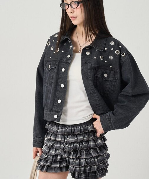 【WHO'S WHO gallery】アイレットデニムジャケット