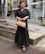 【Loungedress】コクーンスリーブワンピース
