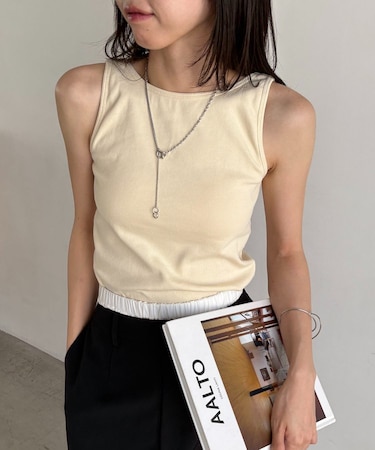 【CAPRICIEUX LE'MAGE】カップ付アメスリタンク